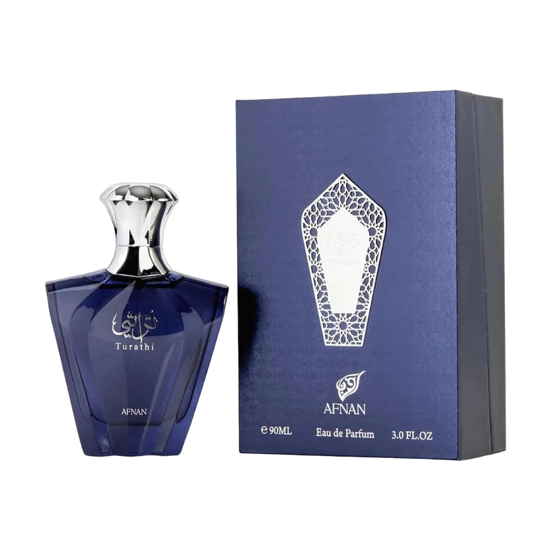 Afnan - Turathi Blue EDP 90ml con su caja