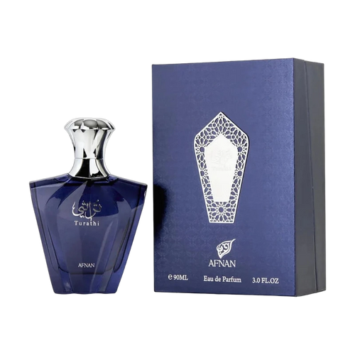 Afnan - Turathi Blue EDP 90ml con su caja