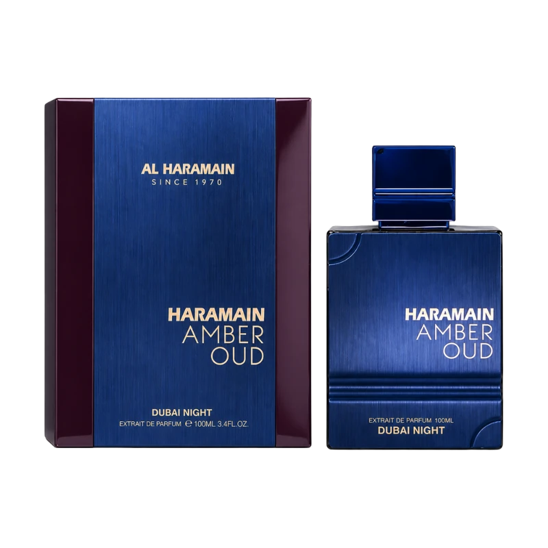Al Haramain - Amber Oud Dubai Night Extrait de Parfum 100ml con su caja