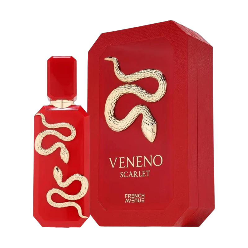 French Avenue - Veneno Scarlet EDP 100ml con su caja