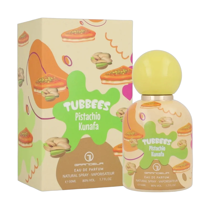 Grandeur - Tubbees Pistachio Kunafa EDP 50ml con su caja