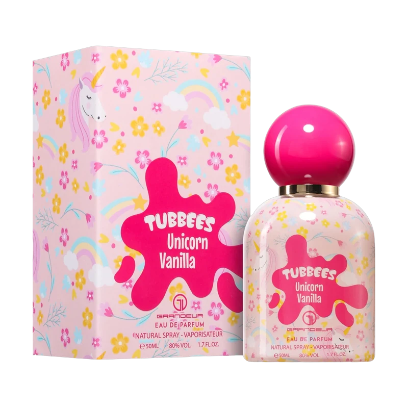 Grandeur - Tubbees Unicorn Vanilla EDP 50ml con su caja