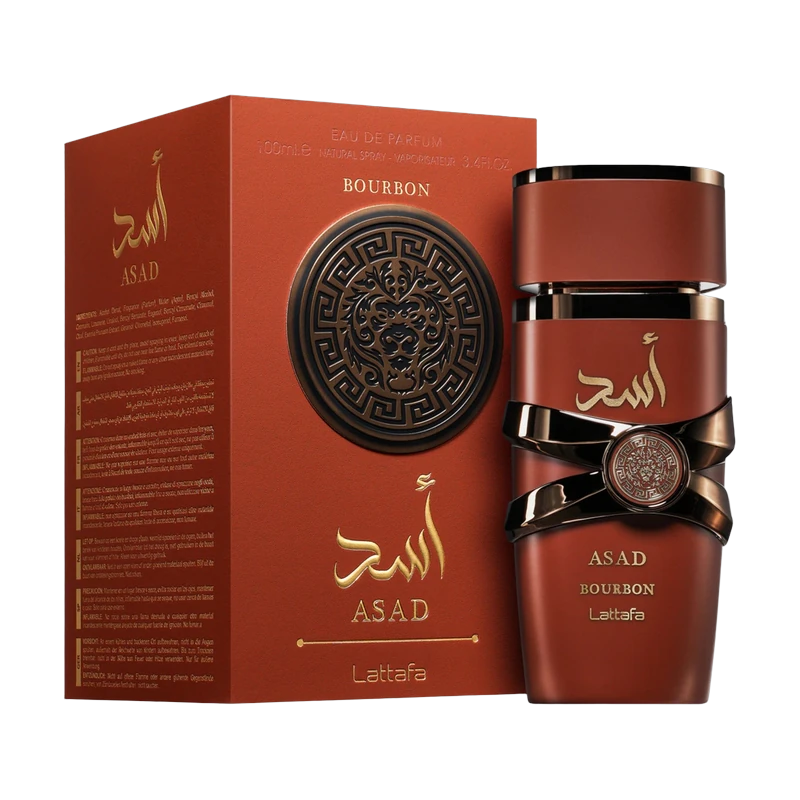 Lattafa - Asad Bourbon EDP 100ml con su caja