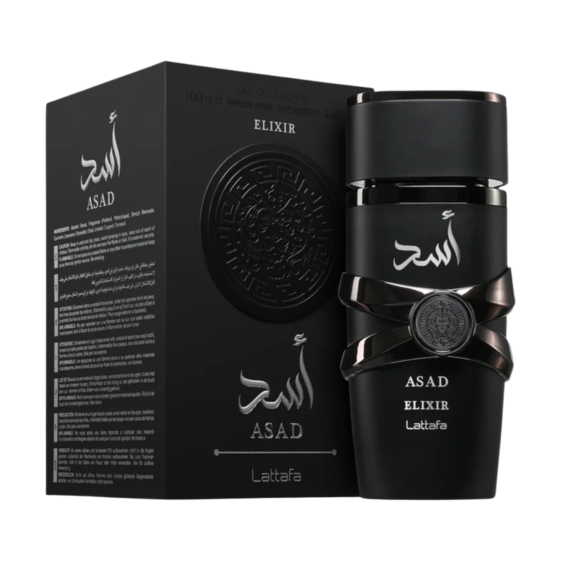 Caja de Lattafa - Asad Elixir EDP 100ml