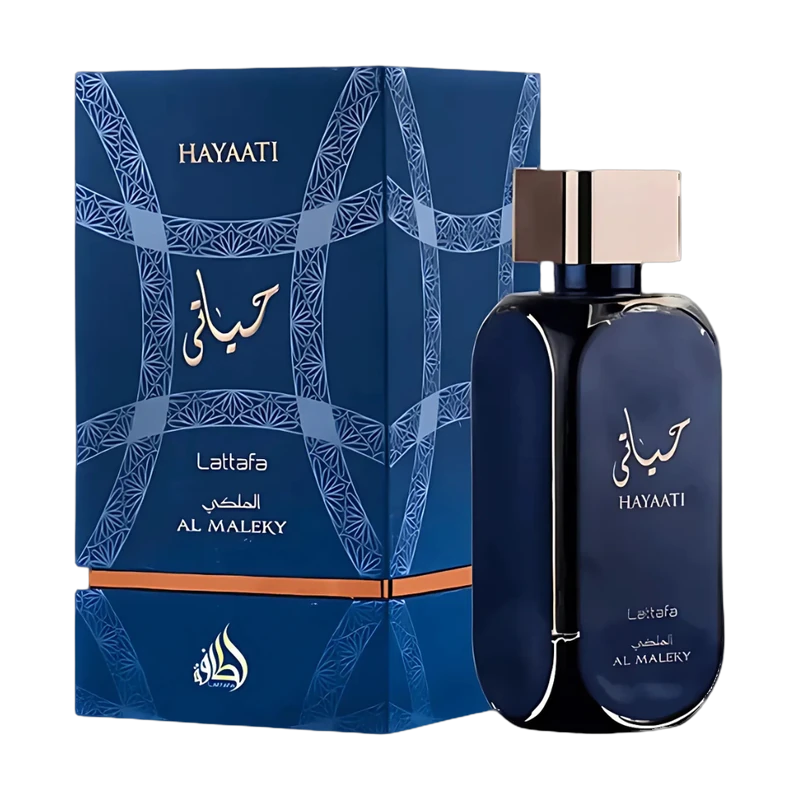 Lattafa - Hayaati Al Maleky EDP 100ml con su caja