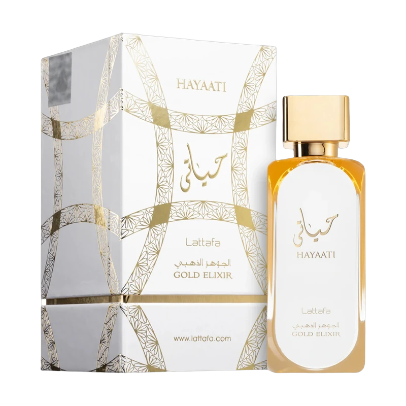 Lattafa - Hayaati Gold Elixir EDP 100ml con su caja