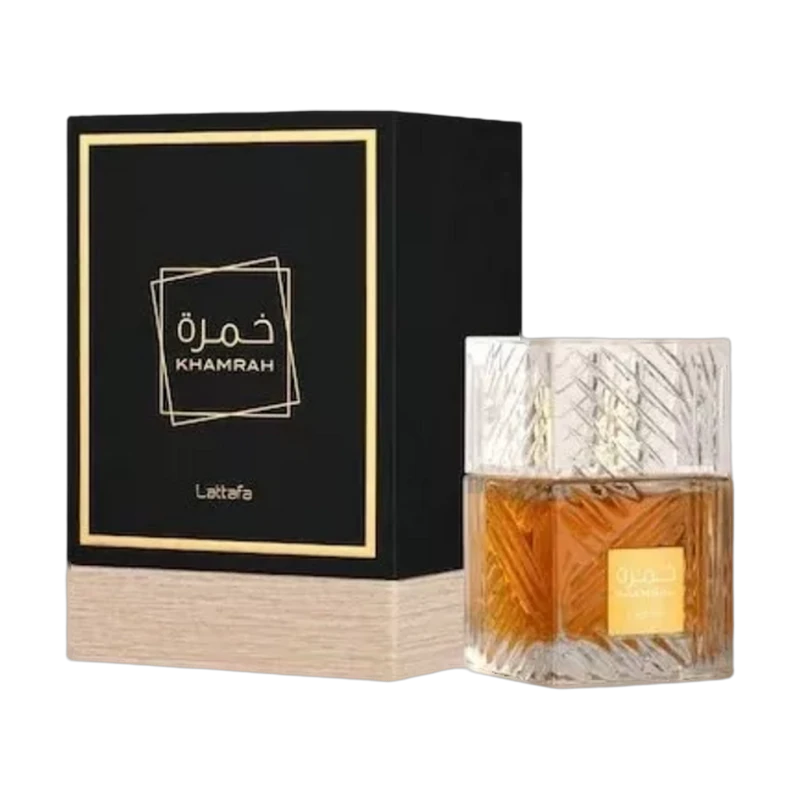Lattafa - Khamrah EDP 100ml con su caja