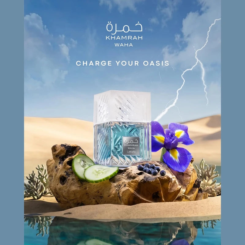 Lattafa - Khamrah Waha EDP 100ml - imagen editorial