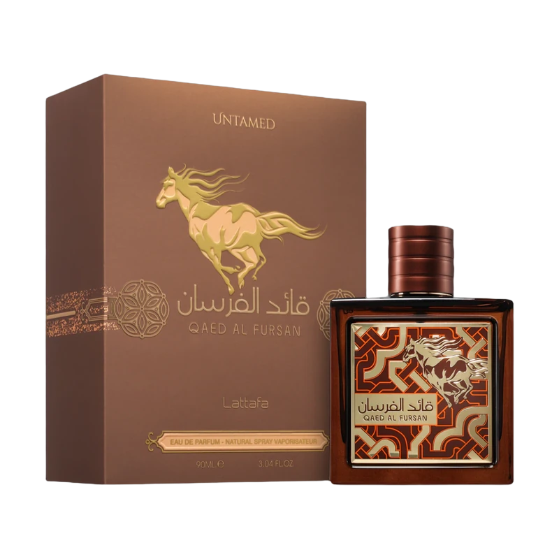 Lattafa - Qaed Al Fursan Untamed EDP 90ml con su caja