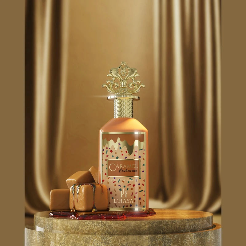 L'Haya - Caramel Cashmeran Extrait de Parfum 100ml - imagen editorial