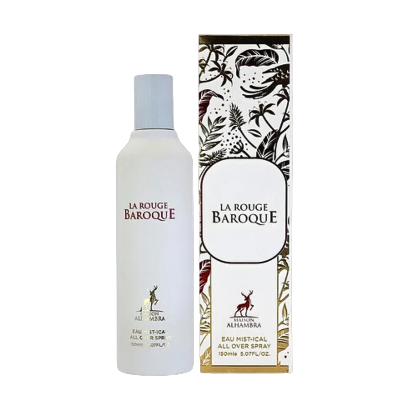Maison Alhambra - La Rouge Baroque All Over Spray 150ml con su caja