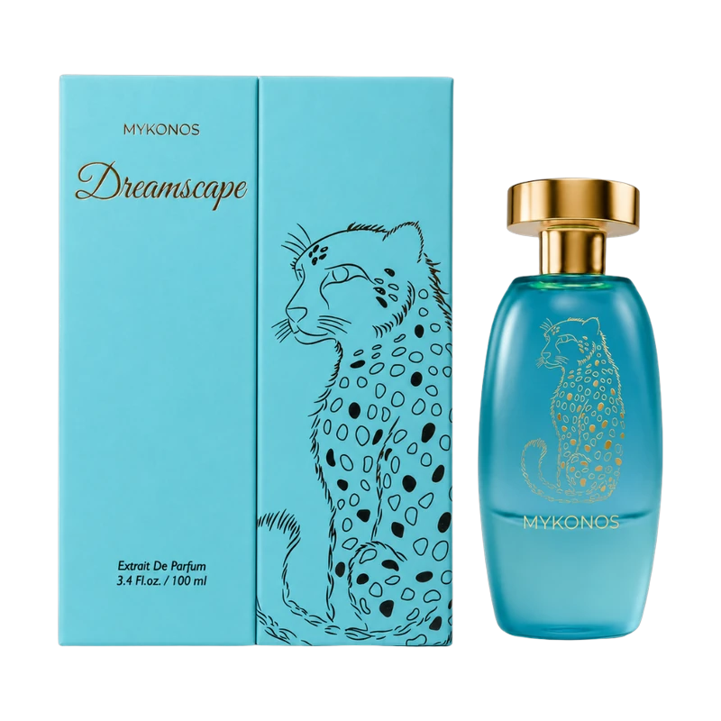 Mykonos - Dreamscape Extrait de Parfum 100ml con su caja