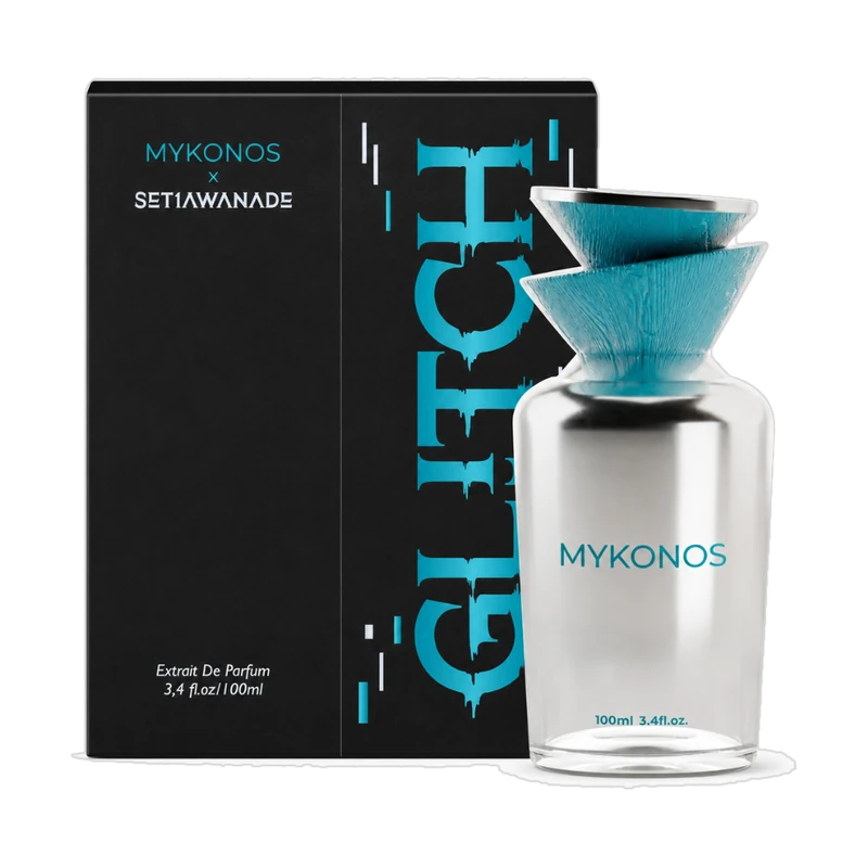 Mykonos - Glitch Extrait de Parfum 100ml con su caja